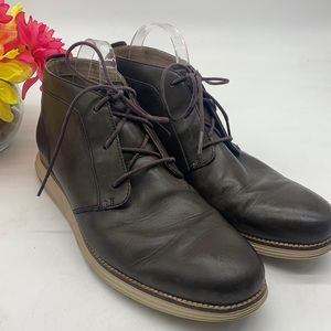 Cole Haan Zaro Grand Brown Lace Up Chukka Boots Size 12 MS4592